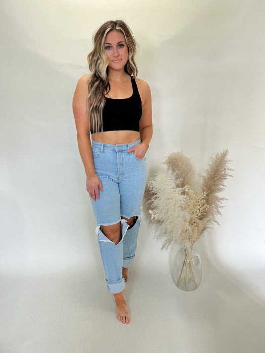 Lazy Days Bra Top | Black